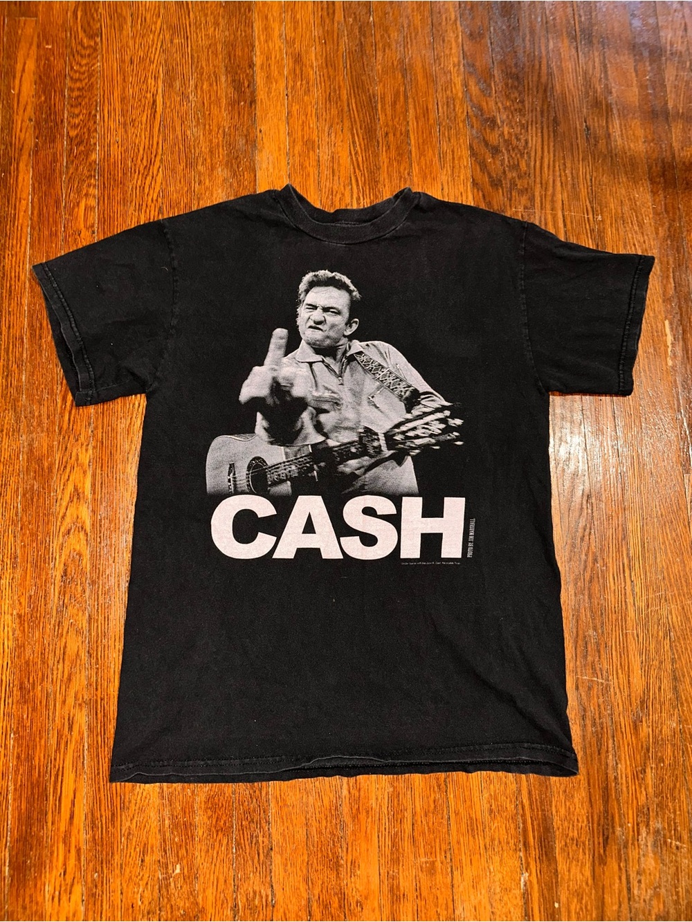 Men’s Medium Johnny Cash Jim Marshall Black Graphic Country Shirt
